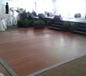 Brown Dance Floor With Stage