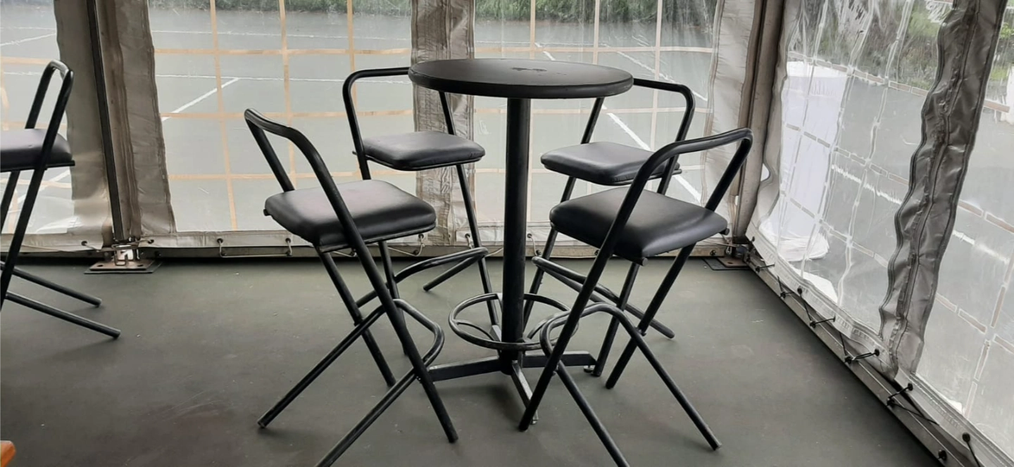 Black-padded-cocktail-chairs